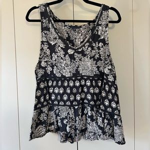 american eagle floral baby doll tank